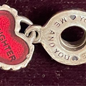 Retired Pandora charm “Daughter” sterling